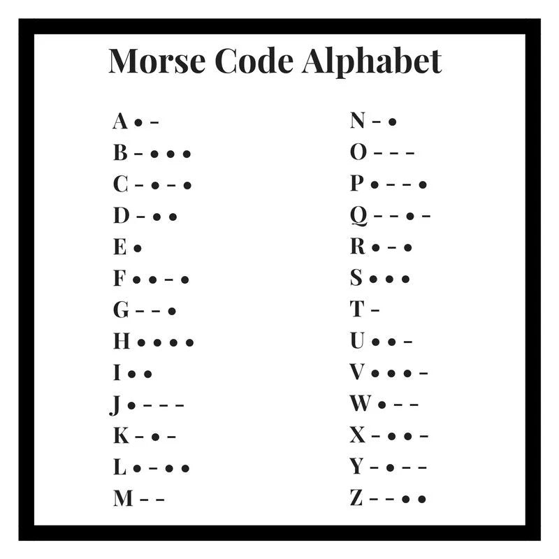 Morse Code Necklace