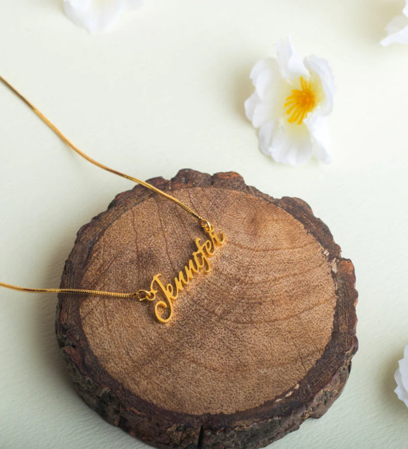 Twirl Script Name Necklace