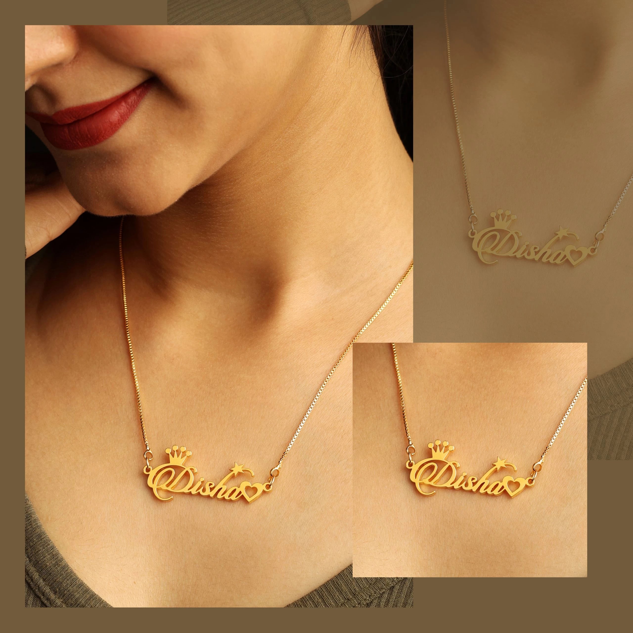 Floret Style Name Necklace